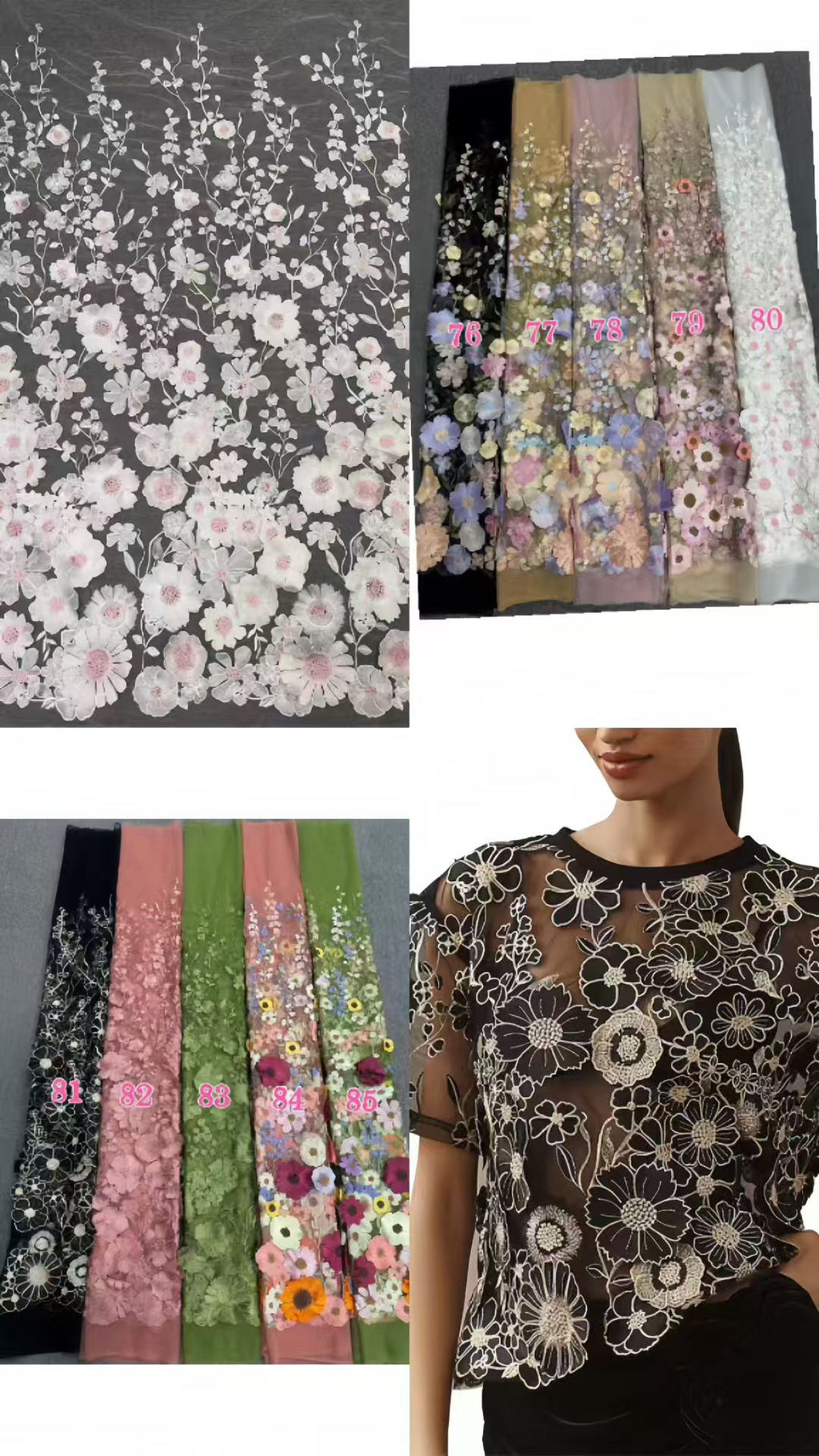 Floral Embroidered Off-the-Shoulder Midi Dress