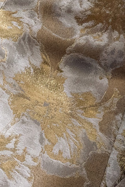 Vestido largo palabra de honor estilo A con cintura fruncida