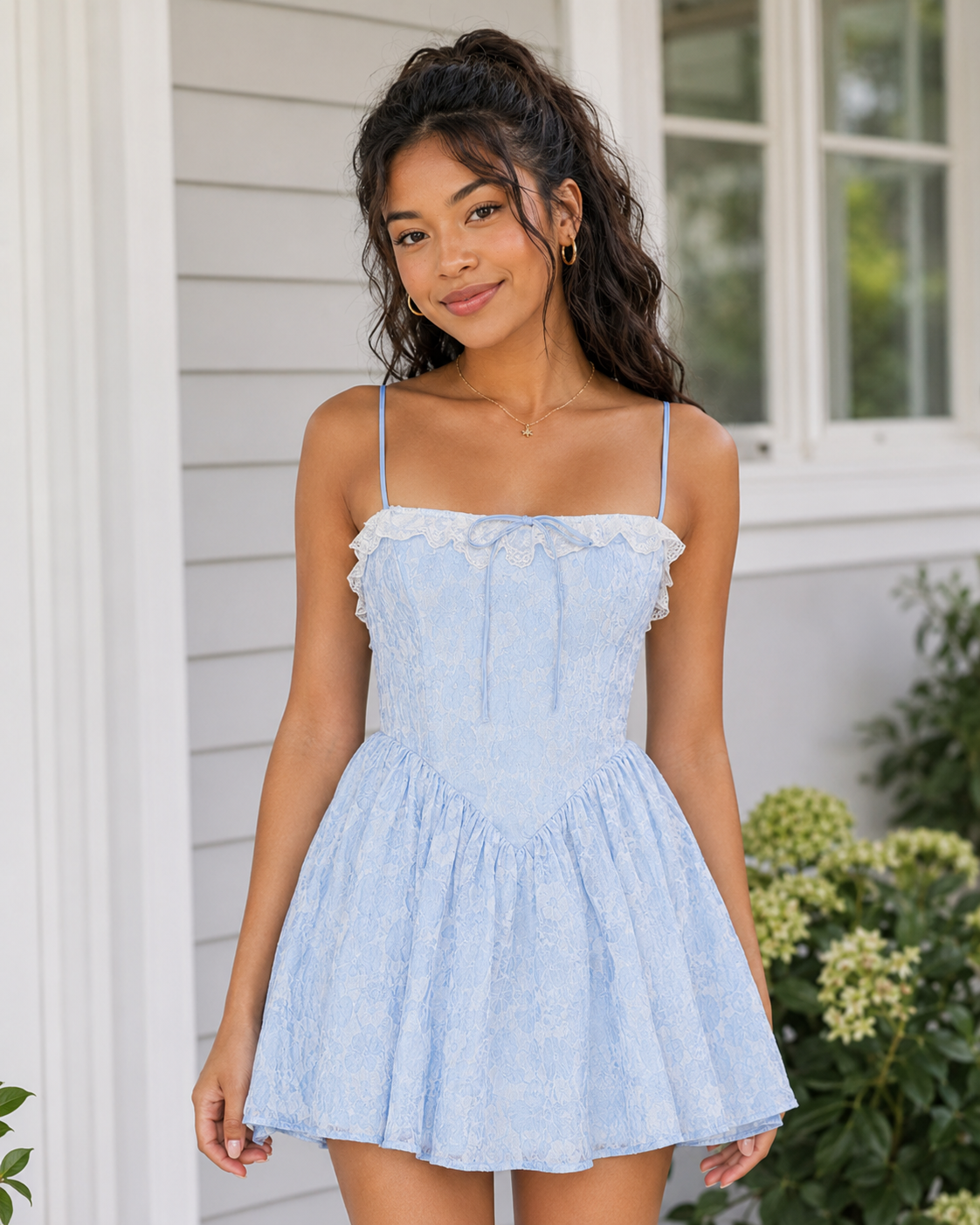 Minivestido Corsé Romántico de Encaje